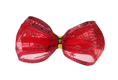 beyaz arkaplanda izole edilmiş tatil yayı