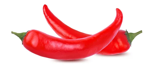Hot Chili Paprika Isolerad Vit Bakgrund — Stockfoto