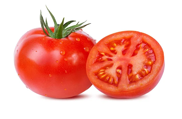 Tomate Isolée Sur Fond Blanc — Photo