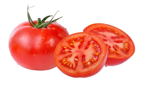Tomate Isolée Sur Fond Blanc — Photo