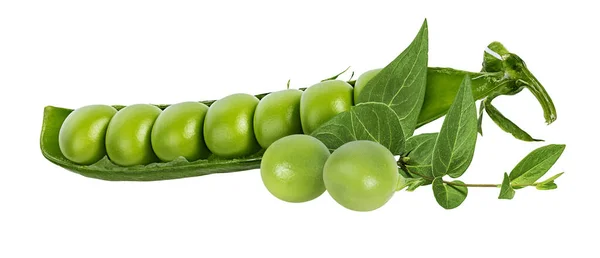 Зелений Горох Ізольований Білому Тлі — стокове фото