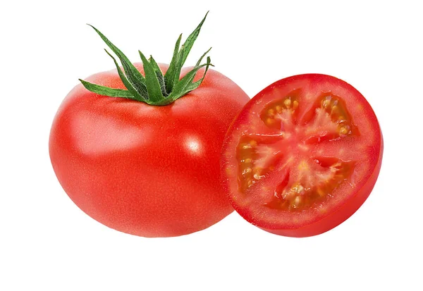 Tomate Aislado Sobre Fondo Blanco — Foto de Stock