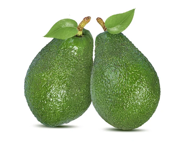 avokado beyaz arkaplanda izole edildi