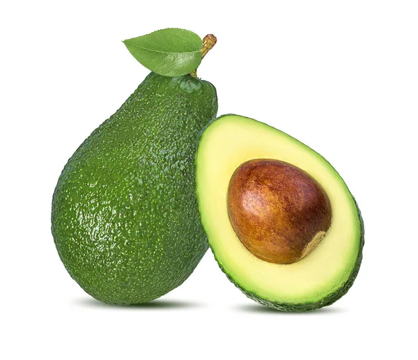 Aguacate Aislado Sobre Fondo Blanco — Foto de Stock