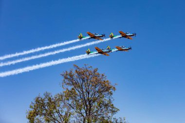 Süper Tucano uçaklarıyla Iconic Brezilya Duman Filosu