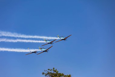 Süper Tucano uçaklarıyla Iconic Brezilya Duman Filosu
