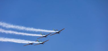 Süper Tucano uçaklarıyla Iconic Brezilya Duman Filosu