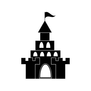 Kale kule simgesi. vektör çizim