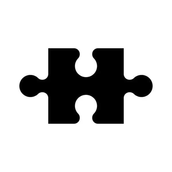 Puzzle icono vector sobre fondo blanco — Vector de stock