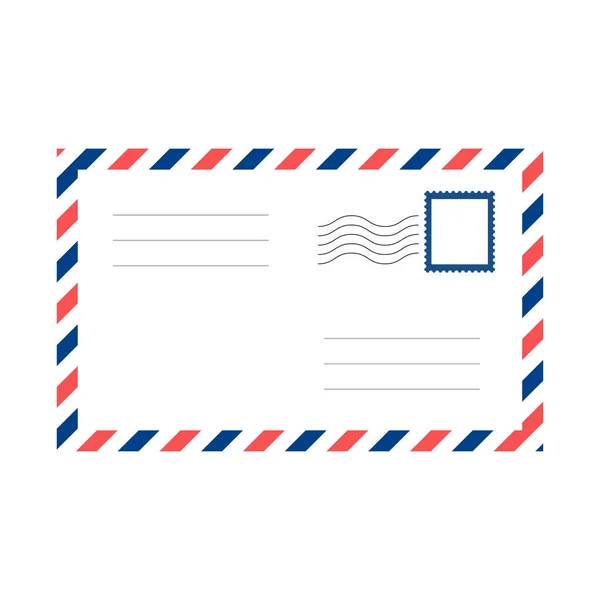 Vector Air mail envelop. Lege post envelop — Stockvector