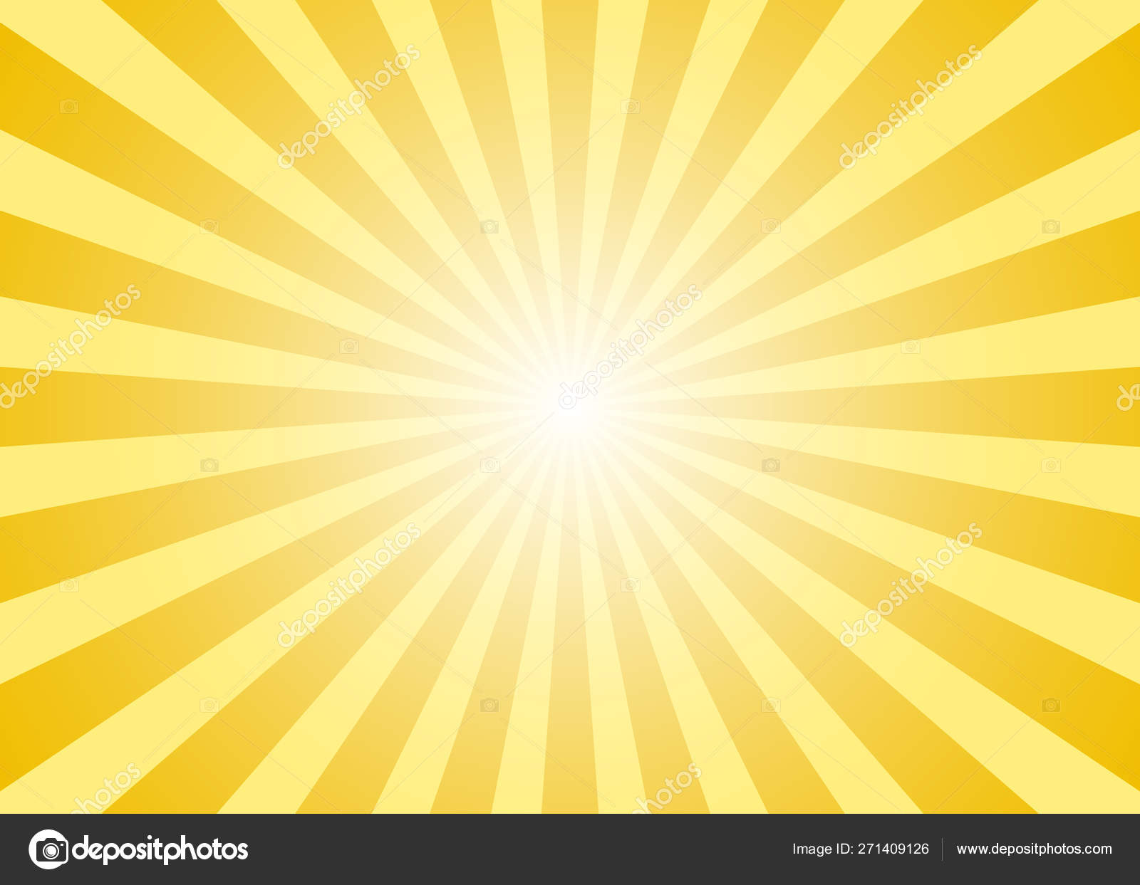 Abstract yellow sun rays background. Vector illustration Stock Vector Image  by © #271409126