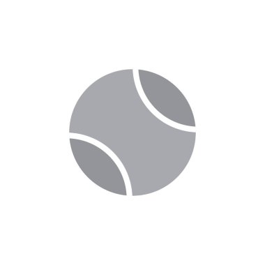 Tenis topu ikonu vektör illüstrasyonu