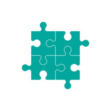 Bulmaca vektör simgesi beyaz arkaplanda izole edildi