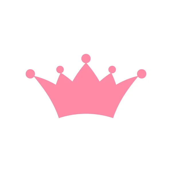 Princess Crown pictogram vector geïsoleerd op witte achtergrond — Stockvector