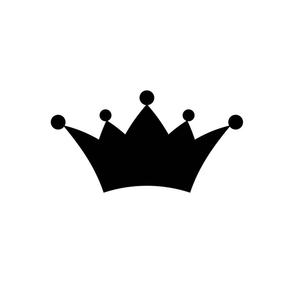 Vector kroon pictogram. Vector kroonprinses geïsoleerd op witte achtergrond — Stockvector