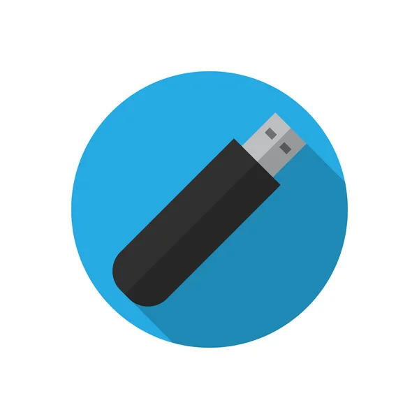 Icono de unidad flash USB. El portador de información. Ilustración vectorial — Archivo Imágenes Vectoriales