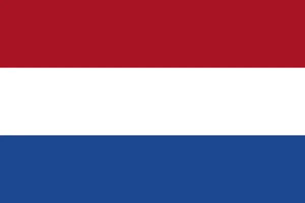 Vector bandera de Holanda. Colores oficiales y proporción — Vector de stock