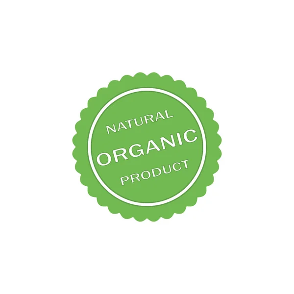 Distintivos de vetor, adesivos, logotipo, carimbo. Produto orgânico. Rótulos para produtos biológicos, naturais e ecológicos —  Vetores de Stock