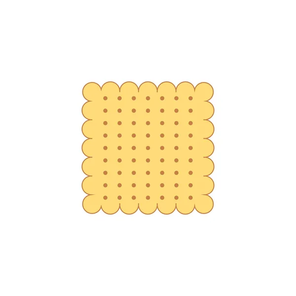 Εικονίδιο διανύσματος μπισκότων απομονωμένο σε λευκό φόντο — Διανυσματικό Αρχείο