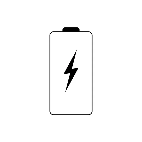Ikona wektora baterii izolowana na białym tle — Wektor stockowy