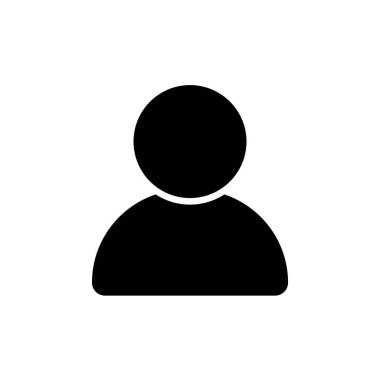 İnsanlar simgesi. Beyaz arka planda yalıtılmış kişi vektör simgesi