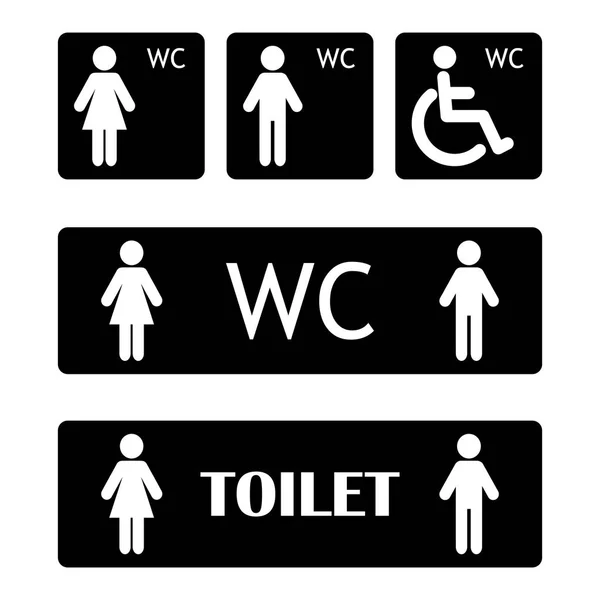 Wc işareti simgesi. Tuvalet sembolü. Vektör illüstrasyon esp10