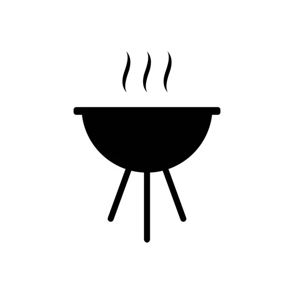 Ícone de churrasco, ilustração vetorial bbq isolada no fundo branco —  Vetores de Stock