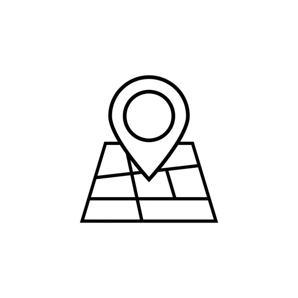 Localización vector icono. Icono de mapa aislado sobre fondo blanco — Vector de stock