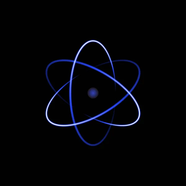 Atomsymbol Abstrakte Vektorillustration — Stockvektor