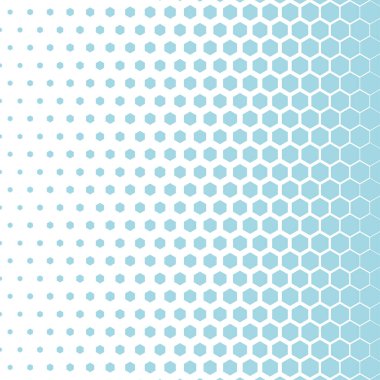 Soyut altıgen yarım ton arkaplan. Vektör illüstrasyonu