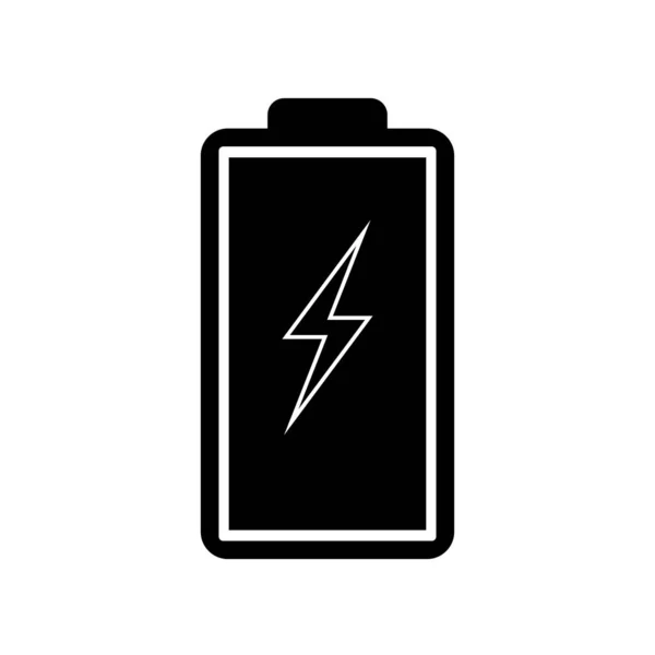 Icône Accumulateur Icône Batterie Isolée Sur Fond Blanc Illustration Vectorielle — Image vectorielle