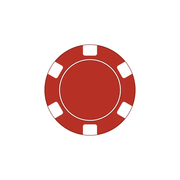 Casino Chips Icono Aislado Sobre Fondo Blanco Ilustración Vectorial — Vector de stock