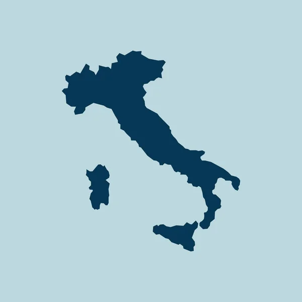 Mappa Dell Italia Illustrazione Vettoriale — Vettoriale Stock