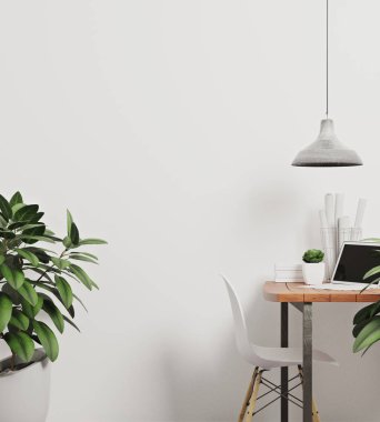 modern iç mekan ve işyeri. bitki.