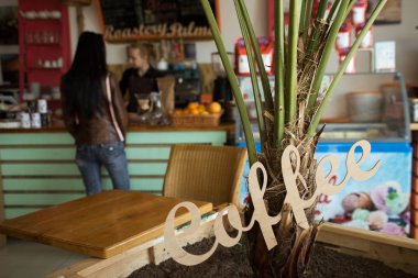 iç tasarım kafe ve bir küçük kahve dükkanı