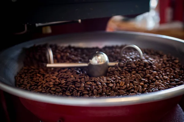 Taze kahve çekirdekleri - taze kavrulmuş soğutucu profesyonel makine iplik