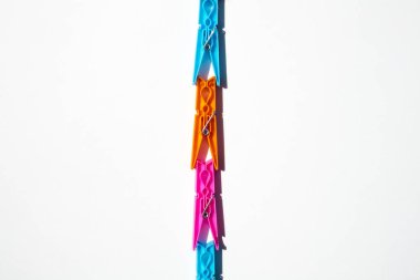 Kıyafet grupları beyaz izole arkaplandalar.