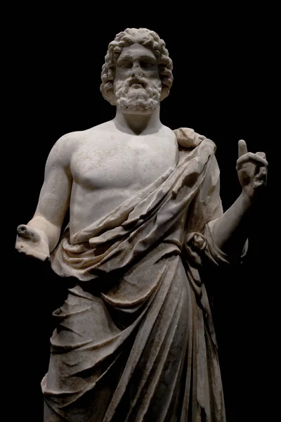 Antik Yunan Asclepios heykeli (Yunan tıp tanrısı). Esculapio olarak da bilinir, Romalı adıdır..