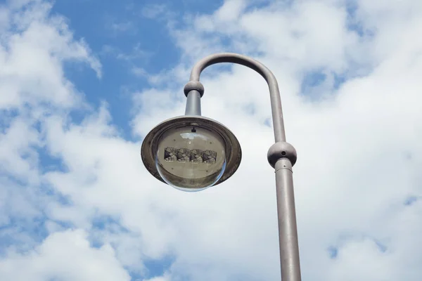 Street Lamp Outdoors Blue Sky Background — Stock Photo, Image