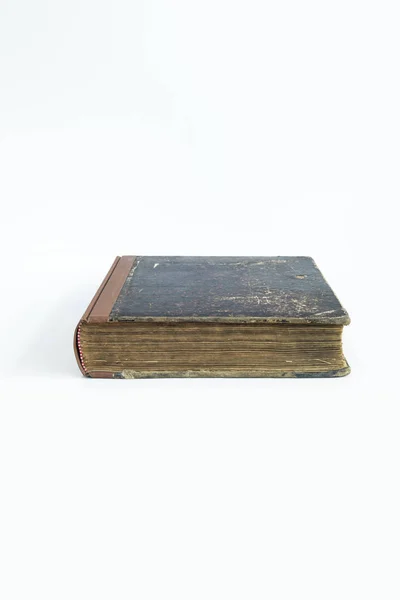 Vecchio Libro Antico Con Sfondo Bianco Isolato — Foto Stock
