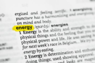 Vurgulanan İngilizce kelime 