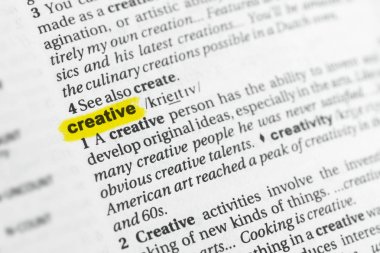 Vurgulanan İngilizce kelime 