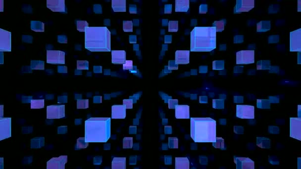 Animatie Abstracte Achtergrond Met Patroon Herhalende Psychedelische Video Visuele Effecten — Stockvideo