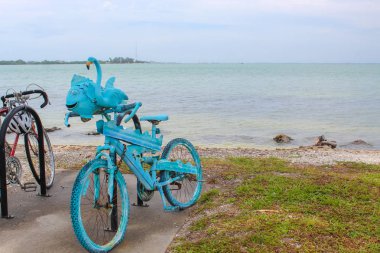 Mavi Balık Bisikleti - Kuş Anahtar Parkı - Sarasota Florida
