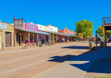 O.K. Corral Üzerinde Main Street Tombstone Arizona