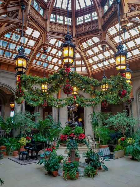 Biltmore Emlak Kış Bahçesi Noel için süslendi