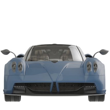 Araç beyaz arkaplanda izole edildi