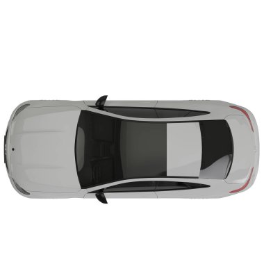 Araç beyaz arkaplanda izole edildi