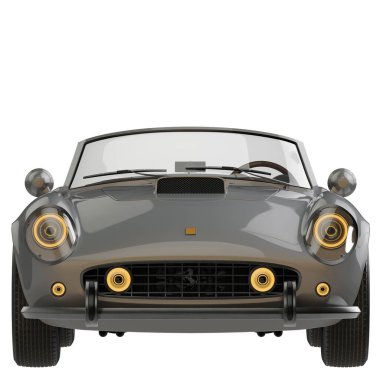 Araç beyaz arkaplanda izole edildi