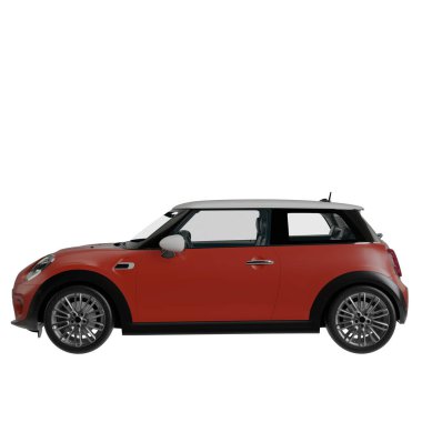 Araç beyaz arkaplanda izole edildi